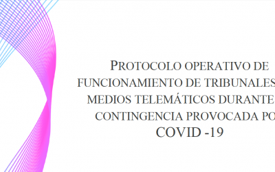 Se aprueba Protocolo Operativo de Funcionamiento de Tribunales por medios telemáticos durante la contingencia provocada por Covid-19