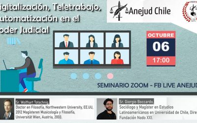 Escuela Sindical Luis Cerda Castro de Anejud invitan a Webinar “Teletrabajo, automatización e I.A. en el Poder Judicial”