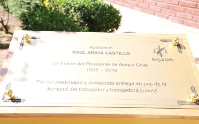 Anejud rinde homenaje a Raúl Araya Castillo en el marco del “Día del Empleado y Empleada Judicial”