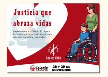 Anejud Chile abraza la Teletón con fuerza y corazón