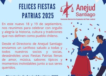 SALUDO DEL DIRECTORIO DE ANEJUD SANTIAGO POR FIESTAS PATRIAS
