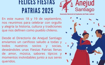 SALUDO DEL DIRECTORIO DE ANEJUD SANTIAGO POR FIESTAS PATRIAS