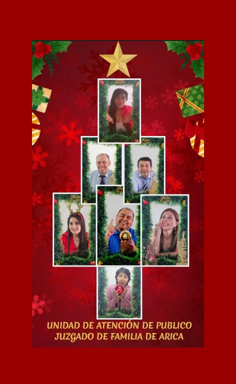 Unidad de Atención de Público de Arica entrega saludo de Navidad