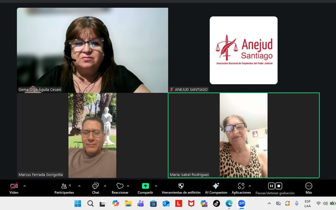 Directorio Regional de ANEJUD Santiago sesiona para abordar temas gremiales y casos urgentes