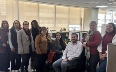 Directorio de ANEJUD Santiago visita la Unidad Centralizada de Cumplimiento de los Tribunales de Familia de Santiago